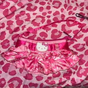 Hello Kitty Pink Ruffled Shoulder Bag